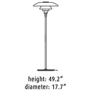 Louis Poulsen PH 4.5/3.5 Glass Floor Lamp Floor Lamps Louis Poulsen 