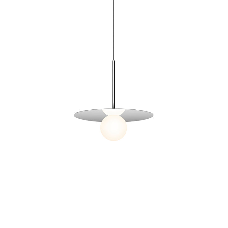 Bola Disc Pendant ceiling lights Pablo Chrome 12" 