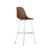 Eames Molded Wood Bar Stool bar seating herman miller Trivalent Chrome Base Finish + $40.00 Walnut Shell Standard Glides