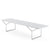 Bertoia Bench Benches Knoll Chrome/white 