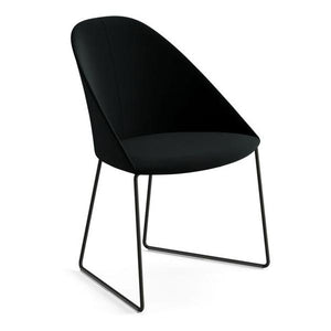 Cila Upholstered Chair With Sled Base Chairs Arper 