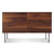 Clad 2 Door Credenza storage BluDot Walnut / Oblivion 