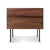 Clad Nightstand storage BluDot Walnut / Oblivion 