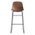 Clean Cut Barstool with Sled Leg Stools BluDot Walnut 