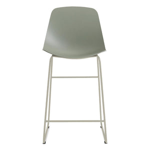 Clean Cut Counter Stool with Sled Leg Stools BluDot Grey Green 