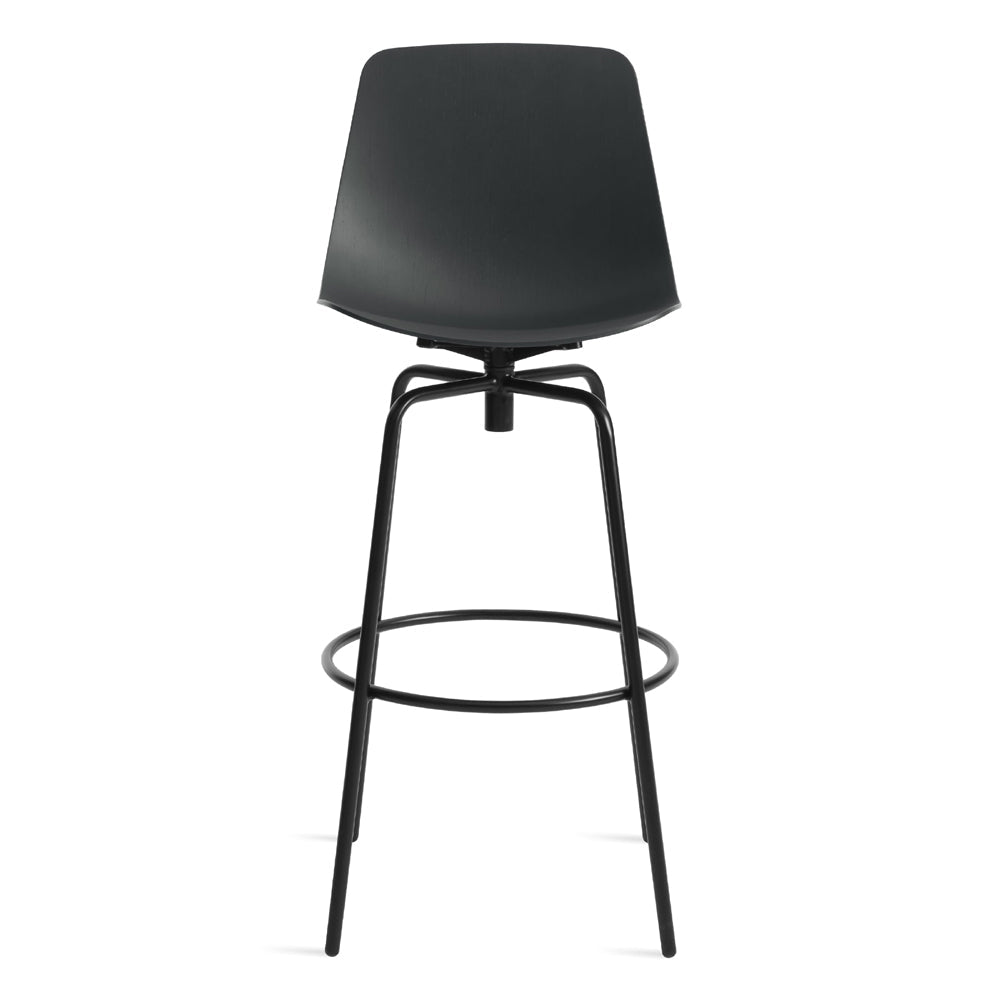 Clean Cut Swivel Barstool Stools BluDot Navy Green 