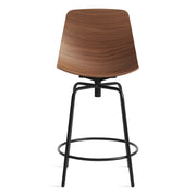Clean Cut Swivel Counter Stool Stools BluDot Walnut 