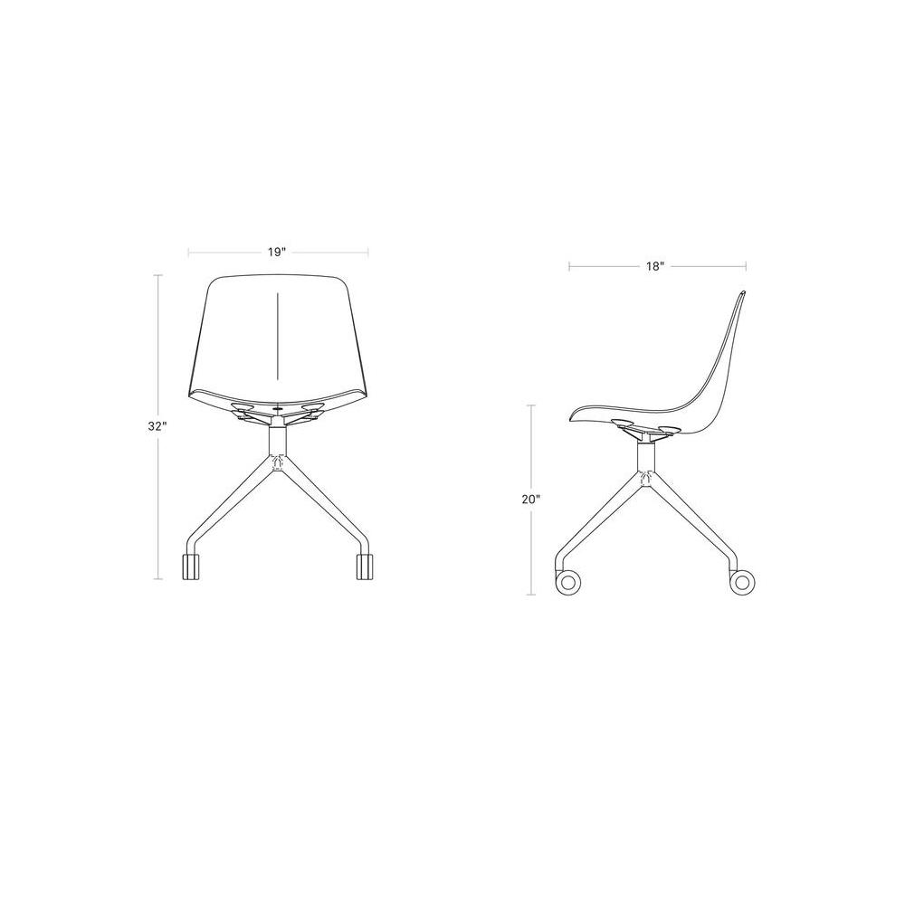 Clean Cut Task Chair Chairs BluDot 