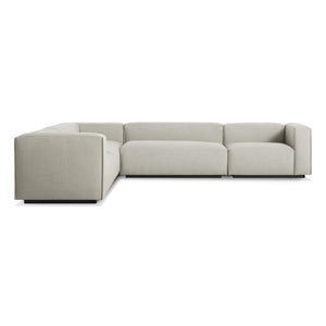 Cleon Large Sectional Sofa Sofa BluDot Maharam Mode in Clavicle Right 