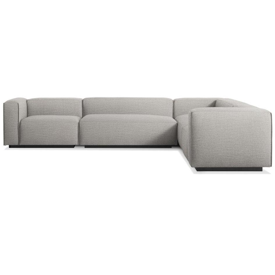 Cleon Large Sectional Sofa Sofa BluDot Tait Charcoal Left 