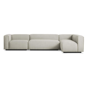Cleon Medium Plus Sectional Sofa Sofa BluDot Maharam Mode in Clavicle Left 