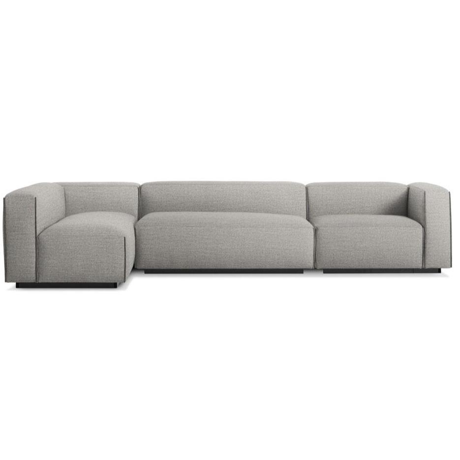 Cleon Medium Plus Sectional Sofa Sofa BluDot Tait Charcoal Right 