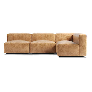 Cleon Medium Sectional Sofa Sofa BluDot Camel Leather Left 