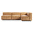 Cleon Medium Sectional Sofa Sofa BluDot Camel Leather Left 