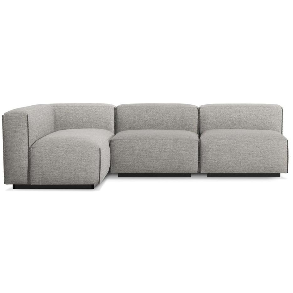 Cleon Medium Sectional Sofa Sofa BluDot Tait Charcoal Right 