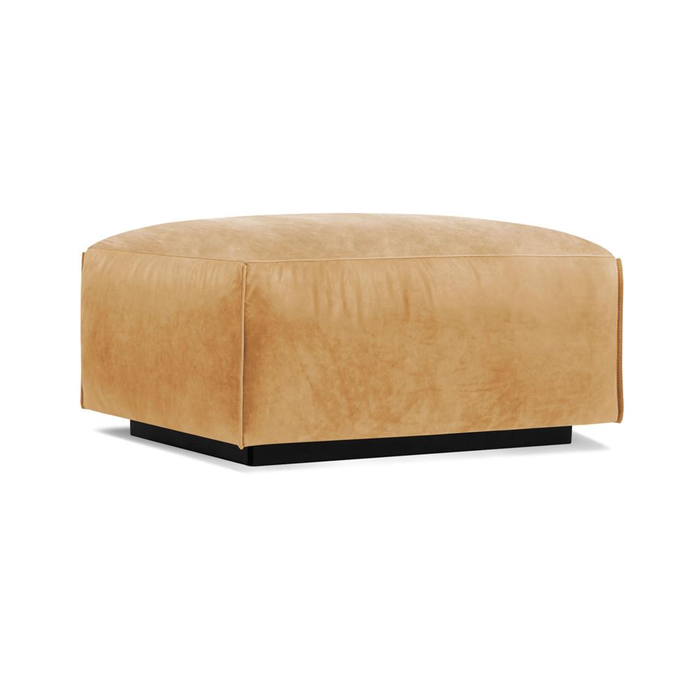 Cleon Ottoman ottomans BluDot Camel Leather 