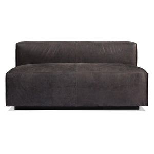 Cleon Unarmed Sofa Sofa BluDot Slate Leather 