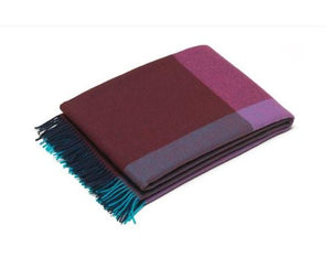 Colour Block Blankets Blanket Vitra Blue/Bordeaux 