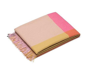 Colour Block Blankets Blanket Vitra Pink/Beige 