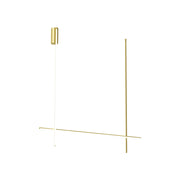 Coordinates Ceiling Light ceiling lights Flos C2 Long Champagne