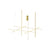 Coordinates Ceiling Light ceiling lights Flos C4 Long Champagne