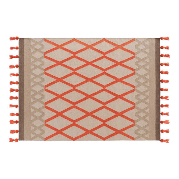Sioux Rug Rug Gan 5’7&quot; x 7’11&quot; Coral 
