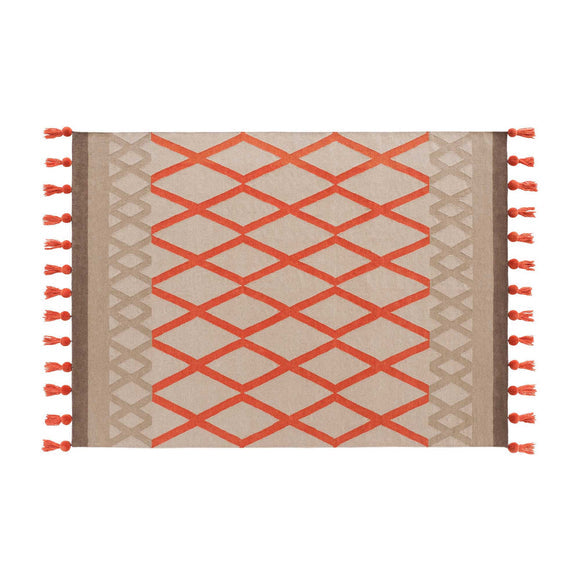 Sioux Rug Rug Gan 4’11&quot; x 6’7&quot; Coral 