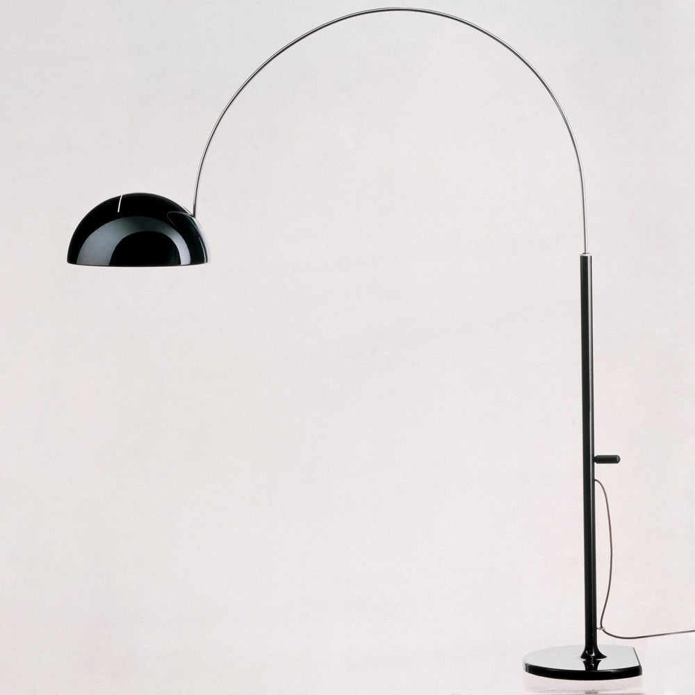 Coupe Arch Floor Lamp Floor Lamps Oluce Black 