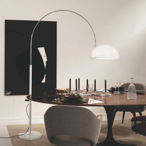 Coupe Arch Floor Lamp Floor Lamps Oluce White 