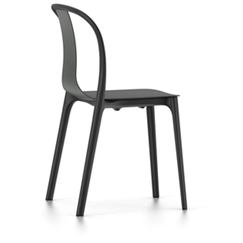 Belleville Side Chair Plastic Outdoors Vitra Cream 
