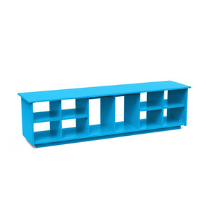 Cubby Bench Benches Loll Designs Sky Blue Boot Holes Large: 64.75 In Width