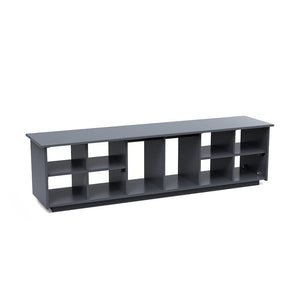 Cubby Bench Benches Loll Designs Charcoal Grey Boot Holes Large: 64.75 In Width