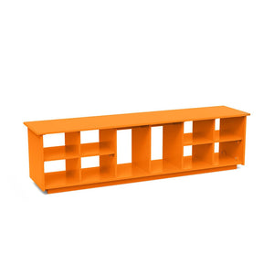 Cubby Bench Benches Loll Designs Sunset Orange Boot Holes Large: 64.75 In Width