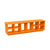 Cubby Bench Benches Loll Designs Sunset Orange Boot Holes Large: 64.75 In Width