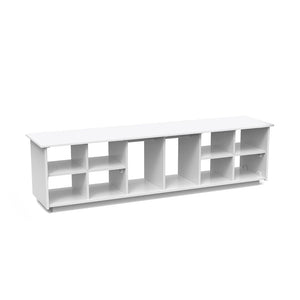 Cubby Bench Benches Loll Designs Cloud White Boot Holes Large: 64.75 In Width