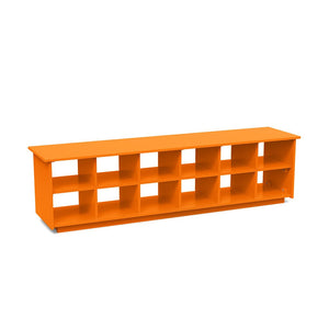 Cubby Bench Benches Loll Designs Sunset Orange Standard Large: 64.75 In Width