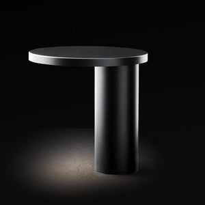 Cylinda LED Table Lamp Table Lamps Oluce Matte Black 