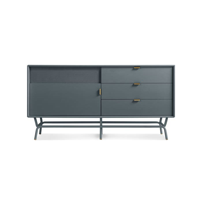 Dang 1 Door / 3 Drawer Console storage BluDot Marine Blue 