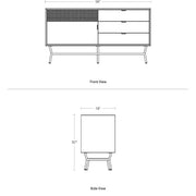 Dang 1 Door / 3 Drawer Console storage BluDot 