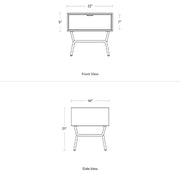 Dang 1 Drawer Nightstand storage BluDot 