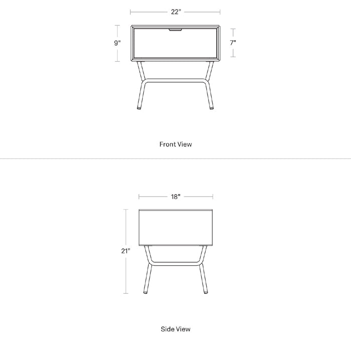 Dang 1 Drawer Nightstand storage BluDot 