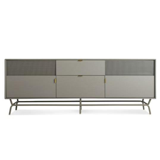 Dang 2 Door / 2 Drawer Console storage BluDot Risk-Averse Grey 