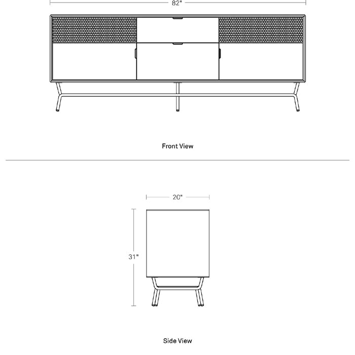 Dang 2 Door / 2 Drawer Console storage BluDot 