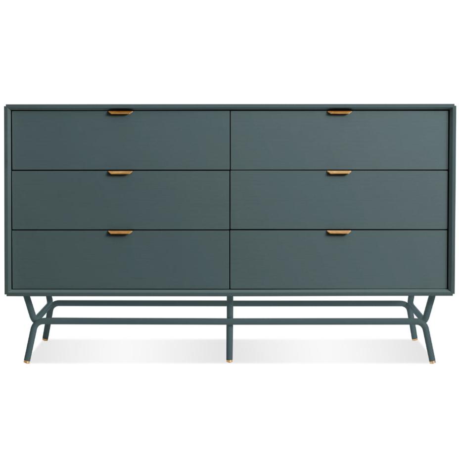 Dang 6 Drawer Dresser storage BluDot Marine Blue 