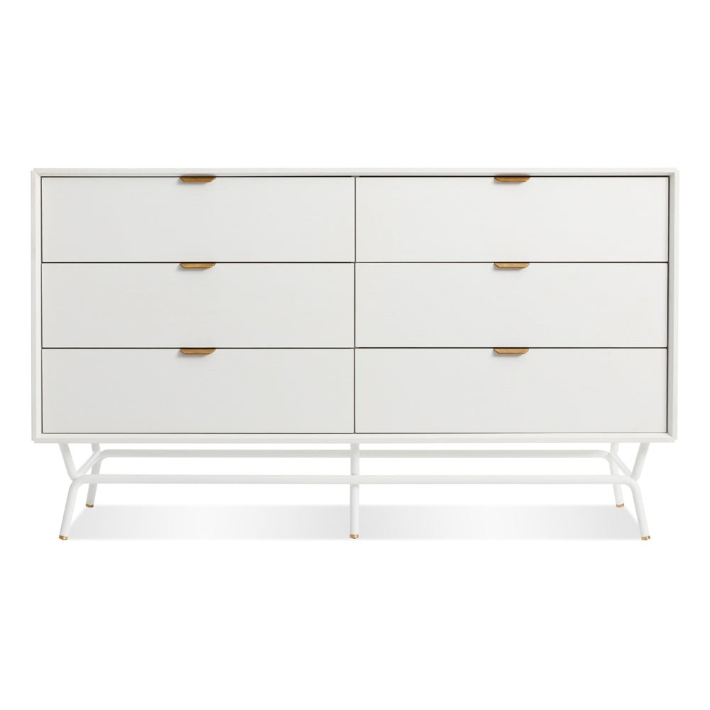 Dang 6 Drawer Dresser storage BluDot White 