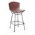 Bertoia Leather Covered Stool Stools Knoll Counter Height Dark Brown Leather Black