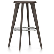 Tabouret Haut Stool by Vitra Stools Vitra Dark Oak Chrome 