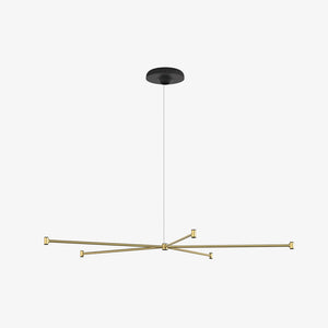 Dependant Circular Suspension System hanging lamps Louis Poulsen 6 Circular Brass Metallised/Black 