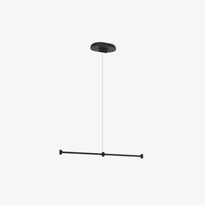 Dependant Linear Suspension System hanging lamps Louis Poulsen 3 Linear Black 
