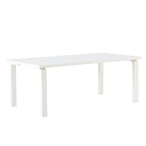 AALTO Table Rectangular 86A Tables Artek Top IKI White HPL | Legs and Edge Band White Lacquered + $205.00 